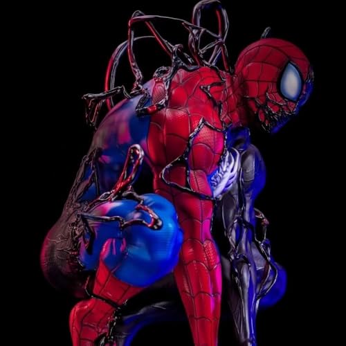 QIDWEN für Venom Spider-Man Cartoon Figur PVC Action Anime Modell Statue Sammlerstück Dekoration Geschenke von QIDWEN