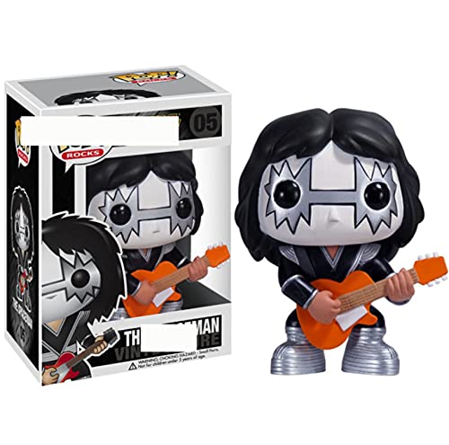 QIEW Anime Cartoon Kiss Band Q-Version Puppe Kiss Spaceman Pop Vinyl Charakter Modell Action Spielzeug 10 cm Charaktermodell in Box Geschenke für Kinder von QIEW