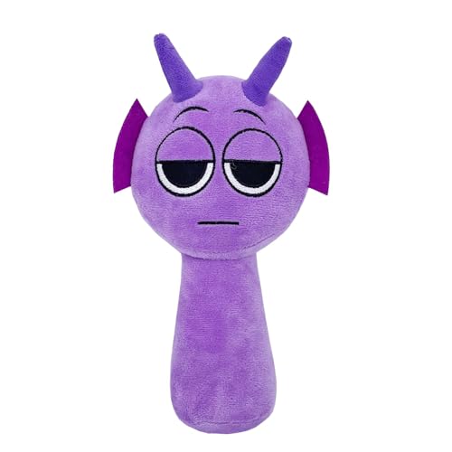 QIGHLIS Sprunki Plush, 25 cm Sprunki Plushies Kuscheltier, Sprunki Plush für Jungen Mädchen Kinder Fans Geburtstag Geschenk (Lila) von QIGHLIS