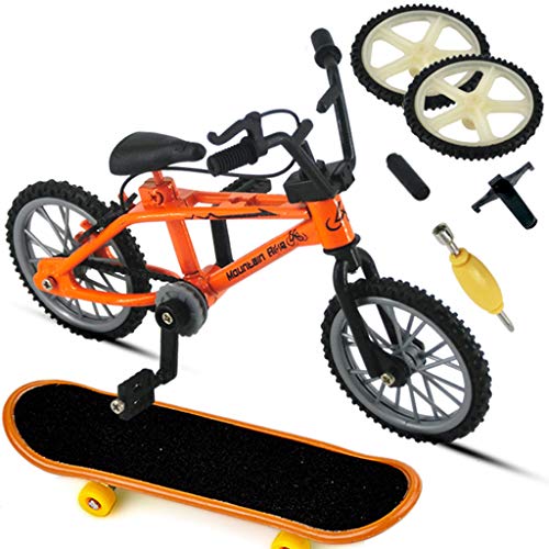 QIIIMSLSS Legierung Finger Sport Set Bike Fingerboard für Kreatives Spiel Skateboard Kinder Spielzeug Geschenke von QIIIMSLSS
