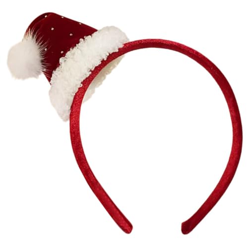 QIIIMSLSS Weihnachtskostüm, Stirnband, Weihnachtsmannmütze, Bühne, Weihnachtsmannmütze, Kopfbedeckung, Baum, Weihnachtsfeier, Requisiten, Baumgeschenk, Stirnband von QIIIMSLSS