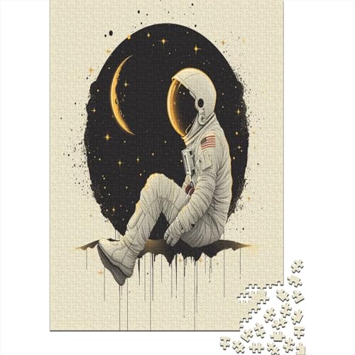 Astronaut Puzzle 1000 Teile Puzzle Für Erwachsene Und Kinder Ab 14 Jahren Puzzel 1000pcs (75x50cm) von QINGTIANFC