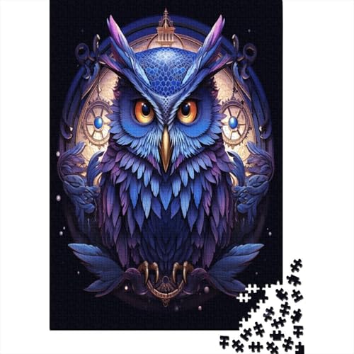 Eule 1000 Teile,Impossible Puzzle,GesKükenlichkeitsspiel Für Die Ganze Familie, Erwachsenen Puzzlespiel Puzzel 1000pcs (75x50cm) von QINGTIANFC