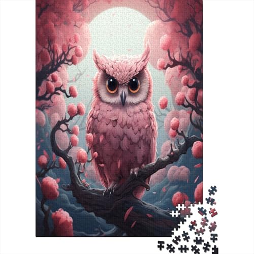 Eule Puzzle 1000 Teile,Puzzle Für Erwachsene, Impossible Puzzle, GesKükenlichkeitsspiel Für Die Ganze Familie,Puzzle Legespiel- Erwachsenenpuzzle Puzzel 1000pcs (75x50cm) von QINGTIANFC