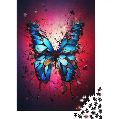 Schmetterling Puzzle 1000 Teile,Puzzle Für Erwachsene, Impossible Puzzle, GesKükenlichkeitsspiel Für Die Ganze Familie,Puzzle Farbenfrohes,Puzzle-Geschenk,RaumdekoRatteion Puzzel 1000pcs (75x50cm) von QINGTIANFC