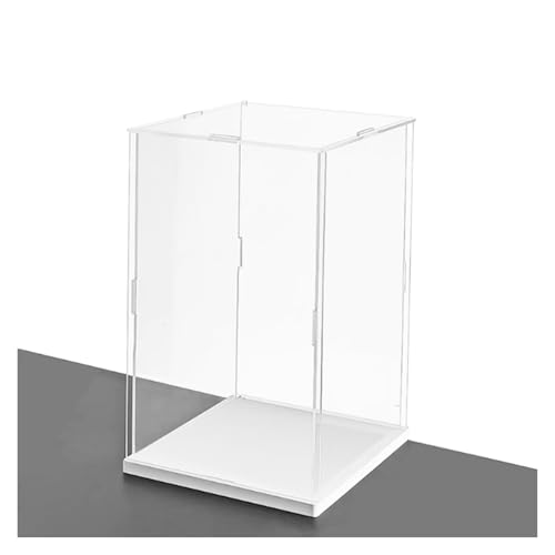 QINGYAN Vitrine Aus Acryl, Stapelbares Modell-Ausstellungsregal, Schutzvitrine, Durchsichtige Würfelboxen for Ausstellungsfiguren, Puppen(10x30x10cm) von QINGYAN