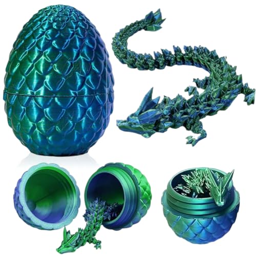 3D gedrucktes Drachenei Geheimnisvolle Drachen Spielzeug Realistische Realistische Beweglicher Drachen Figuren flexiblen Gelenken Überraschung Easter Dracheneier als Heim und Bürodekoration oder von QINGZHI