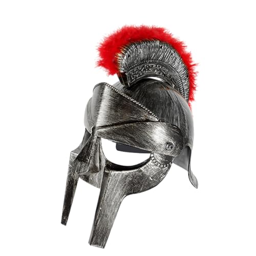 QINZTON Mittelalter Hut Steampunk Ritter Pirat Cosplay Helm Gothic Punk Kopfbedeckung Karneval Rollenspiel Requisiten Gladiatoren Helm Erwachsene Gladiatoren Helm Kunststoff Gladiatoren Helm von QINZTON