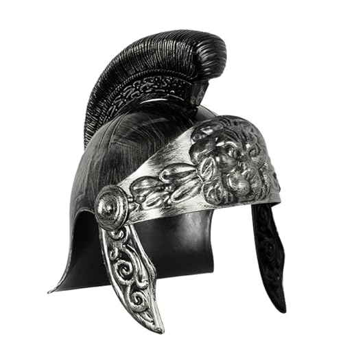 QINZTON Mittelalter Hut Steampunk Ritter Pirat Cosplay Helm Gothic Punk Kopfbedeckung Karneval Rollenspiel Requisiten Gladiatoren Helm Erwachsene Gladiatoren Helm Kunststoff Gladiatoren Helm von QINZTON