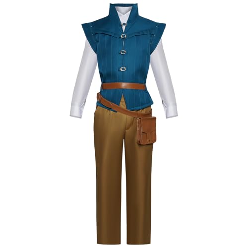 QIRONGSC Flynns Riders Cosplay-Outfits, Anime-Cosplay-Kostüme, Rollenspiel, Halloween, Clubwear für Party von QIRONGSC