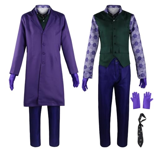 QIRONGSC Jokers Cosplay Outfits, Anime Cosplay Kostüme, Rollenspiel, Halloween, Clubwear für Party von QIRONGSC