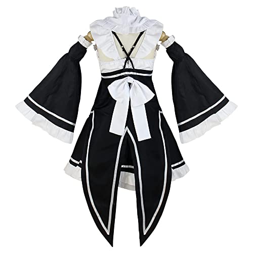 QIRONGSC Re Zeros Startings Lifes in Anothers Worlds Rems Cosplay Outfits, Anime Cosplay Kostüme Rollenspiel Halloween Clubwear für Party von QIRONGSC