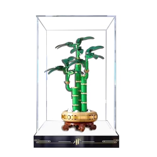 Acryl-Vitrine für Lego 10344 Dracaena Sanderiana Bauset, klare Vitrine, staubdichte Vitrine kompatibel mit Lego 10344 (nur Vitrine) (Erhöhen Sie die Stelle, transparent) von QIXINDGYH