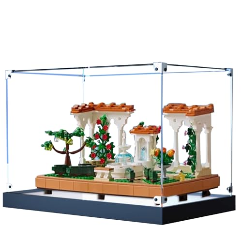 Acryl-Vitrine für Lego 10359 Spanischer Brunnen-Garten-Bauset, transparente Vitrine, staubdichte Vitrine, kompatibel mit Lego 10359 (nur Vitrine) (Transparent B) von QIXINDGYH