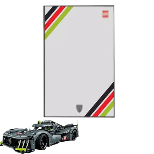 Wandhalterung Display Ständer für Lego Technic 42156 Racing - Display Wand Panel Kunst Wandhalterung Rahmen kompatibel mit Lego 42156 Ideales Geschenk für Autoliebhaber - 80 x 50 cm (42156 B) von QIXINDGYH