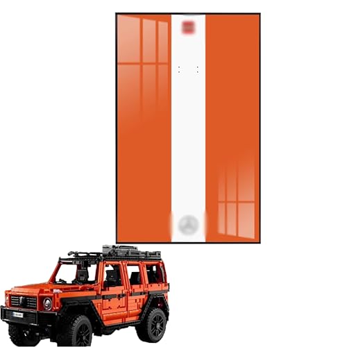 Wandhalterung Display Ständer für Lego Technic 42177 Geländewagen - Display Wand Panel Kunst Wandhalterung Rahmen kompatibel mit Lego 42177, Ideales Geschenk für Autoliebhaber - 80 x 50 cm (42177 A) von QIXINDGYH