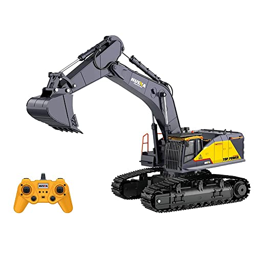 QIYHBVR Fernbedienung Bagger Spielzeug Mit Metallschaufel 22 Kanal Voll Funktionsfähige RC Baufahrzeuge Mit Licht & Sound 2,4 GHz RC Bagger Spielzeug Für Jungen QIYHBVR Fernbedienung Bagger Spielzeug Mit Metallschaufel 22 Kanal Voll Funktionsfähige RC Baufahrzeuge Mit Licht & Sound 2,4 GHz RC Bagger Spielzeug Für Jungen von QIYHBVR