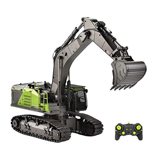 QIYHBVR RC Ferngesteuertes Auto 1:14 Große Simulation Ingenieurfahrzeug 2.4G Legierung Bagger Spielzeugmodell Simulation Hydraulischer Hebel 360 ° Drehbar Freier Betrieb Spielzeugauto Für Jungen Und QIYHBVR RC Ferngesteuertes Auto 1:14 Große Simulation Ingenieurfahrzeug 2.4G Legierung Bagger Spielzeugmodell Simulation Hydraulischer Hebel 360 ° Drehbar Freier Betrieb Spielzeugauto Für Jungen Und von QIYHBVR