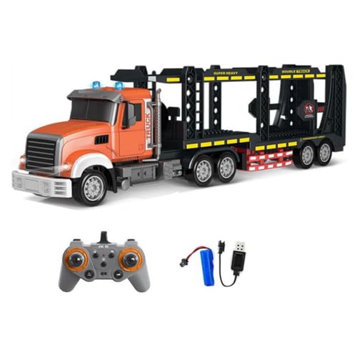 QIYHBVR RC-Sattelschlepper Mit Anhänger – 23-Zoll-Sattelschlepper-Spielzeug Für Kinder, Transportfahrzeug, 1:24-Container-LKW Mit LED-Lichtern Und Musik, Tolles Geschenk Für Jungen Und Mädchen QIYHBVR RC-Sattelschlepper Mit Anhänger – 23-Zoll-Sattelschlepper-Spielzeug Für Kinder, Transportfahrzeug, 1:24-Container-LKW Mit LED-Lichtern Und Musik, Tolles Geschenk Für Jungen Und Mädchen von QIYHBVR