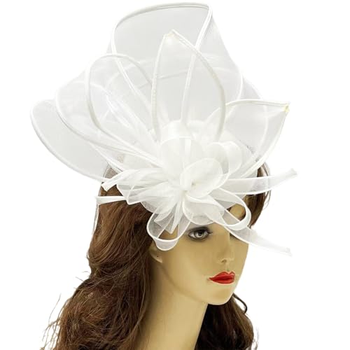 QIYUDUOLA 1920er Blumen-Haarspangen für Damen, Flapper-Kopfschmuck, Zubehör für Cosplay, Party, elegantes Band, übergroße Haarspangen von QIYUDUOLA