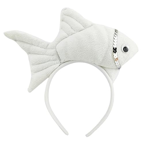 QIYUDUOLA Uni Cartoon Stirnband Gefüllte Fischform Haarreifen Plüsch Party Kopfschmuck Haarband Party Cosplay Kostüm Requisiten von QIYUDUOLA