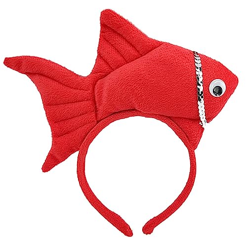 QIYUDUOLA Uni Cartoon Stirnband Gefüllte Fischform Haarreifen Plüsch Party Kopfschmuck Haarband Party Cosplay Kostüm Requisiten von QIYUDUOLA