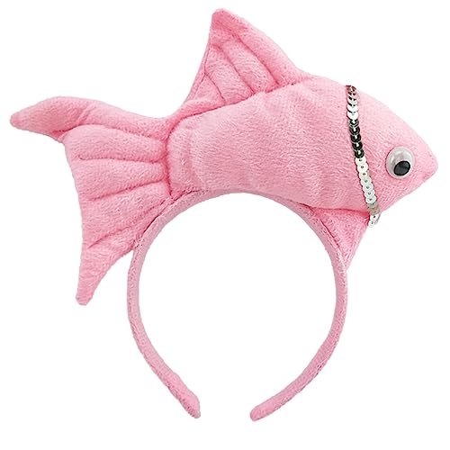 QIYUDUOLA Uni Cartoon Stirnband Gefüllte Fischform Haarreifen Plüsch Party Kopfschmuck Haarband Party Cosplay Kostüm Requisiten von QIYUDUOLA