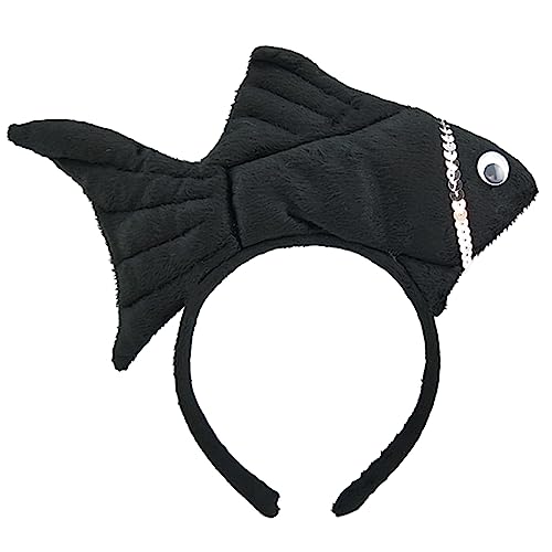 QIYUDUOLA Uni Cartoon Stirnband Gefüllte Fischform Haarreifen Plüsch Party Kopfschmuck Haarband Party Cosplay Kostüm Requisiten von QIYUDUOLA