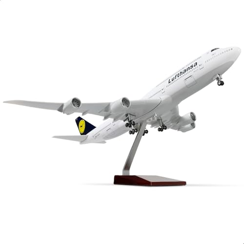 QIYUMOKE 1/160 Boeing 747 17 Zoll großes Modell-Druckguss-Flugzeug-Modellbausatz mit Ständer, Fluglinien-Modellflugzeug-Display, Sammlerstück, als Geschenk für Luftfahrt-Enthusiasten von QIYUMOKE