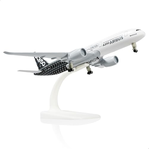 QIYUMOKE 1/300 Airbus A350 F-WWCF Vorführflugzeug Prototyp Flugzeug Diecast Metal Airplane Model mit Stand Airliner Collectible Model Kit für Luftfahrt-Enthusiasten Geschenk von QIYUMOKE