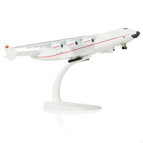 QIYUMOKE 1/400 Antonov 225 Modellflugzeug Russian Livery Mriya AN-225 Metal Diecast Airplanes Model with Stand for Adult Military Cargo Plane Gift or Decoration Display Ornaments QIYUMOKE 1/400 Antonov 225 Modellflugzeug Russian Livery Mriya AN-225 Metal Diecast Airplanes Model with Stand for Adult Military Cargo Plane Gift or Decoration Display Ornaments von QIYUMOKE