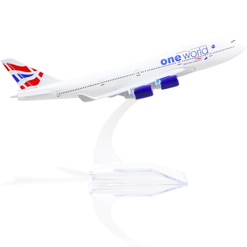 QIYUMOKE Boeing 747 British Airways 1/400 Druckguss-Metallflugzeugmodell mit Ständer, Fluglinien-Modellflugzeug, Legierung, Display, Sammlerstück, Modellbausatz für Luftfahrt-Enthusiasten, Geschenk QIYUMOKE Boeing 747 British Airways 1/400 Druckguss-Metallflugzeugmodell mit Ständer, Fluglinien-Modellflugzeug, Legierung, Display, Sammlerstück, Modellbausatz für Luftfahrt-Enthusiasten, Geschenk von QIYUMOKE