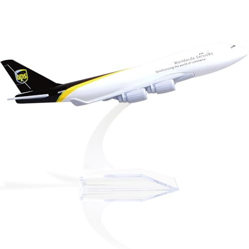 QIYUMOKE Boeing 747 UPS Aviation 1/400 Flugzeugmodell aus Druckgussmetall mit Ständer, Fluglinienmodell, Flugzeuglegierung, Sammlermodellbausatz für Luftfahrtbegeisterte als Geschenk QIYUMOKE Boeing 747 UPS Aviation 1/400 Flugzeugmodell aus Druckgussmetall mit Ständer, Fluglinienmodell, Flugzeuglegierung, Sammlermodellbausatz für Luftfahrtbegeisterte als Geschenk von QIYUMOKE