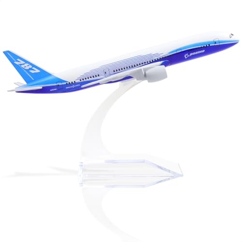 QIYUMOKE 1/400 Prototyp für Boeing 787 Druckguss-Metallflugzeugmodell mit Ständer Legierungsflugzeugmodell Ausstellungsstück Sammlermodellbausatz als Geschenk QIYUMOKE 1/400 Prototyp für Boeing 787 Druckguss-Metallflugzeugmodell mit Ständer Legierungsflugzeugmodell Ausstellungsstück Sammlermodellbausatz als Geschenk von QIYUMOKE