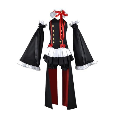 QJIRZB Anime Cosplay Kostüm Seraph of the End Krul Tepes Cosplay Kostüm Krul Tepes Kostüm Set Halloween Karneval Party (Krul Tepes, 3XL) von QJIRZB