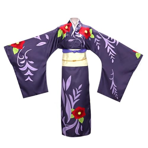 QJIRZB TAMAYO Cosplay Kostüm, Anime Premium Frauen Mädchen Kimono Outfit Anzug für Damen Halloween Karneval Suit Full Set Dress Up Lang(S) von QJIRZB