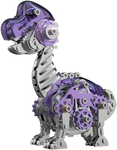 3D Metall Modellbausatz für Erwachsene - 3D Metall Puzzle DIY Mini Dinosaurier Modell, 3D Laserschnitt Modell Steampunk Sammelbares Spielzeug-Deko Brachiosaurus,C von QKBMFK