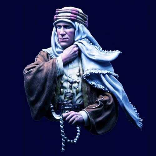 QLKFTRVNH 1/10 Ancient Arabian Commander Resin Bust Soldier Model Kit Unbemalt und unmontiert Resin Modell //g5F2S1 von QLKFTRVNH