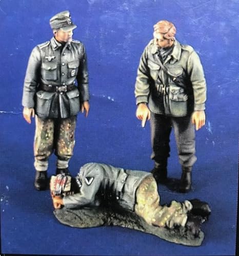 QLKFTRVNH 1/35 WWII Deutscher Soldat Resin Modellbausatz Unbemalt und unmontiert Soldat Resin Modellbausatz (3 Figuren) //I6G5O1 von QLKFTRVNH