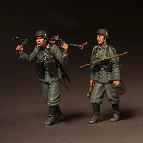 QLKFTRVNH 1/35 WWII Deutscher Soldat Resin ModellbausatzUnbemalter und unmontierter Soldat Resin Modellbausatz // I8G7O3 von QLKFTRVNH