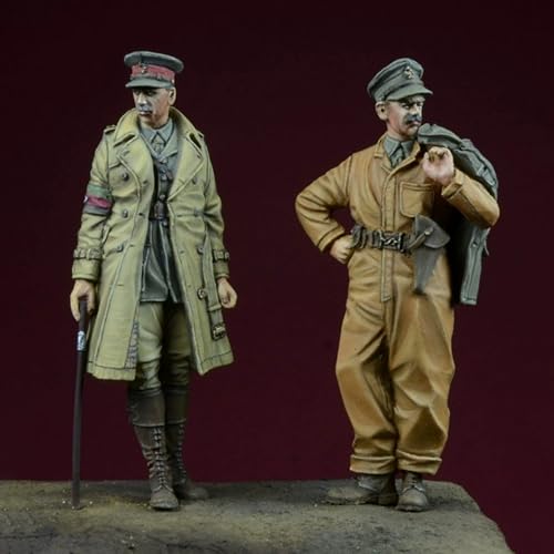 QLKFTRVNH 1/35 WWII Soldier Resin Model Kit Unbemalt und unmontiert Soldier Resin Model Kit (2-Personen)//F6v5n5 von QLKFTRVNH