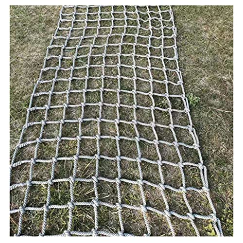 QLKFTRVNH Kinder Kletternetz Seilnetze Strickleiter Durchmesser 10mm Mesh 12cm Sicherheitsnetz Outdoor Indoordekoration(3X4m/9.8X13.12ft) von QLKFTRVNH