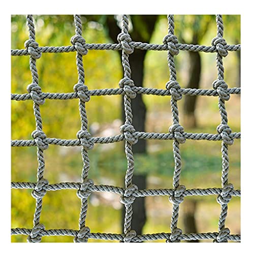 QLKFTRVNH Kletternetz füR Kinder Kletterndes Frachtnetz Indoor Outdoor Handgemachte Sichere Netze, füR Hindernisparcours(10mm,1X8m/3.3X24.25ft) von QLKFTRVNH