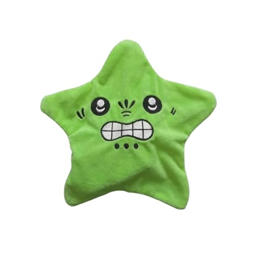 QLNGSHP Angry Starfish Toy, Angry Star Plush Moving, Moving Star Plush, Dancing Angry Starfish Toy, Moving Funny Stress Relieving Toys, for Backpack Pendant & Keychain (grün) von QLNGSHP