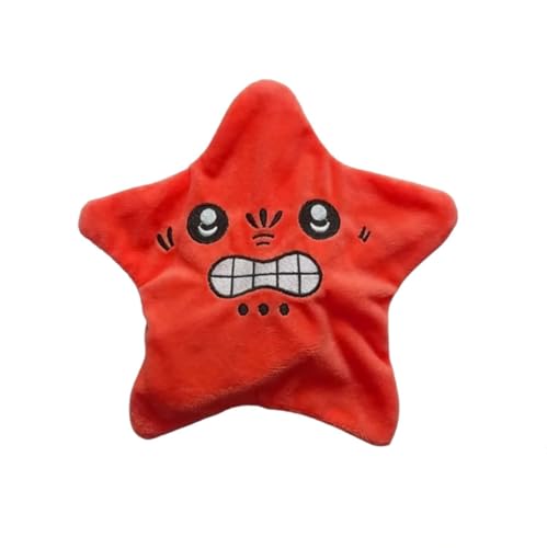 QLNGSHP Angry Starfish Toy, Angry Star Plush Moving, Moving Star Plush, Dancing Angry Starfish Toy, Moving Funny Stress Relieving Toys, for Backpack Pendant & Keychain (rot) von QLNGSHP