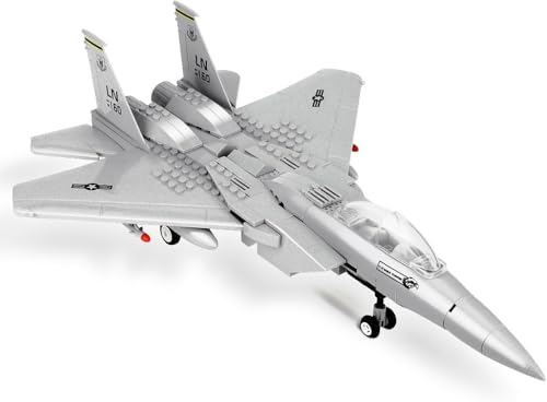 QLT F15 Militär Flugzeug Klemmbausteine Bausteine,City Flugzeug Geschenke für Erwachsene ab 6-18 Jungen Jahren WW2 SetCollectors(270 Pcs) von QLT QIAOLETONG