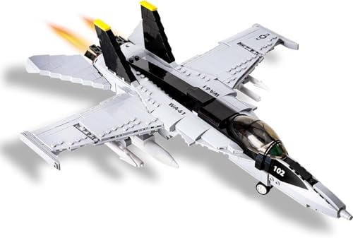 QLT QIAOLETONG F/A-18 Hornet Fighter Tomcat Militär Flugzeug Klemmbausteine Bausteine,City Flugzeug Geschenke für Erwachsene ab 6-18 Jungen Jahren SetCollectors(682 Pcs) von QLT QIAOLETONG