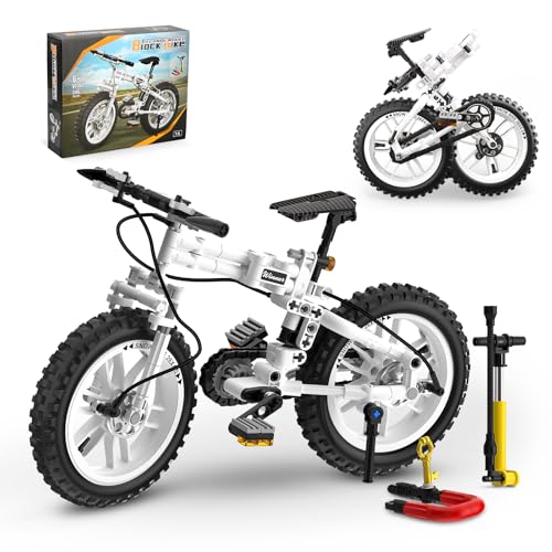 QLT QIAOLETONG Technik Fahrrad Klemmbausteine Bausteine,Technik Fahrrad Spielzeug für Erwachsene und Jungen und Mädchen im Alter von 6–12 Jahren 246PCS von QLT QIAOLETONG