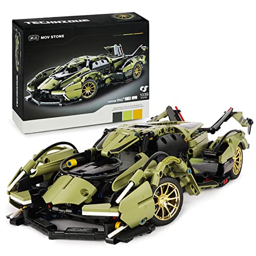 QLT QIAOLETONG Technik Autos 1:14 Klemmbausteine Bausteine,Technik Speed Champions Spielzeug für Erwachsene und Jungen und Mädchen im Alter von 8–12 Jahren 1039PCS von QLT QIAOLETONG