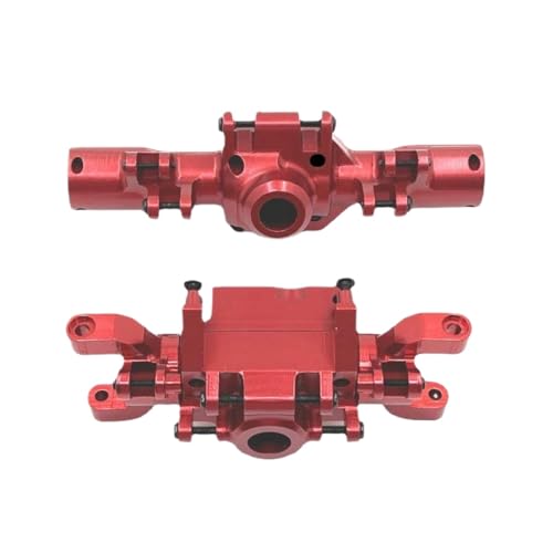 QMLQRGKF CNC -Verfahren Metall -Upgrade vorne und Hinterachehäuser mit 1/10 ZP1001 ZP1002 ZP1003 ZP1004 RC -Autoteile kompatibel(Red) von QMLQRGKF